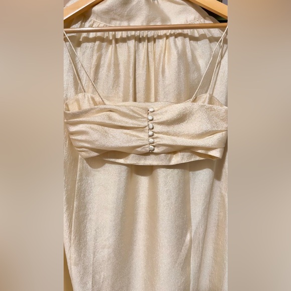 Reformation Carlow Two Piece in Buttercream, size 4, brand new, never worn. - Picture 12 of 16